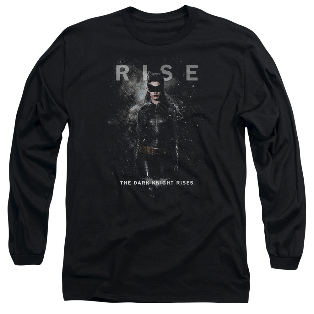 Dark Knight Rises Catwoman Rise Licensed Adult Unisex Long Sleeve T-Shirt MD-LG