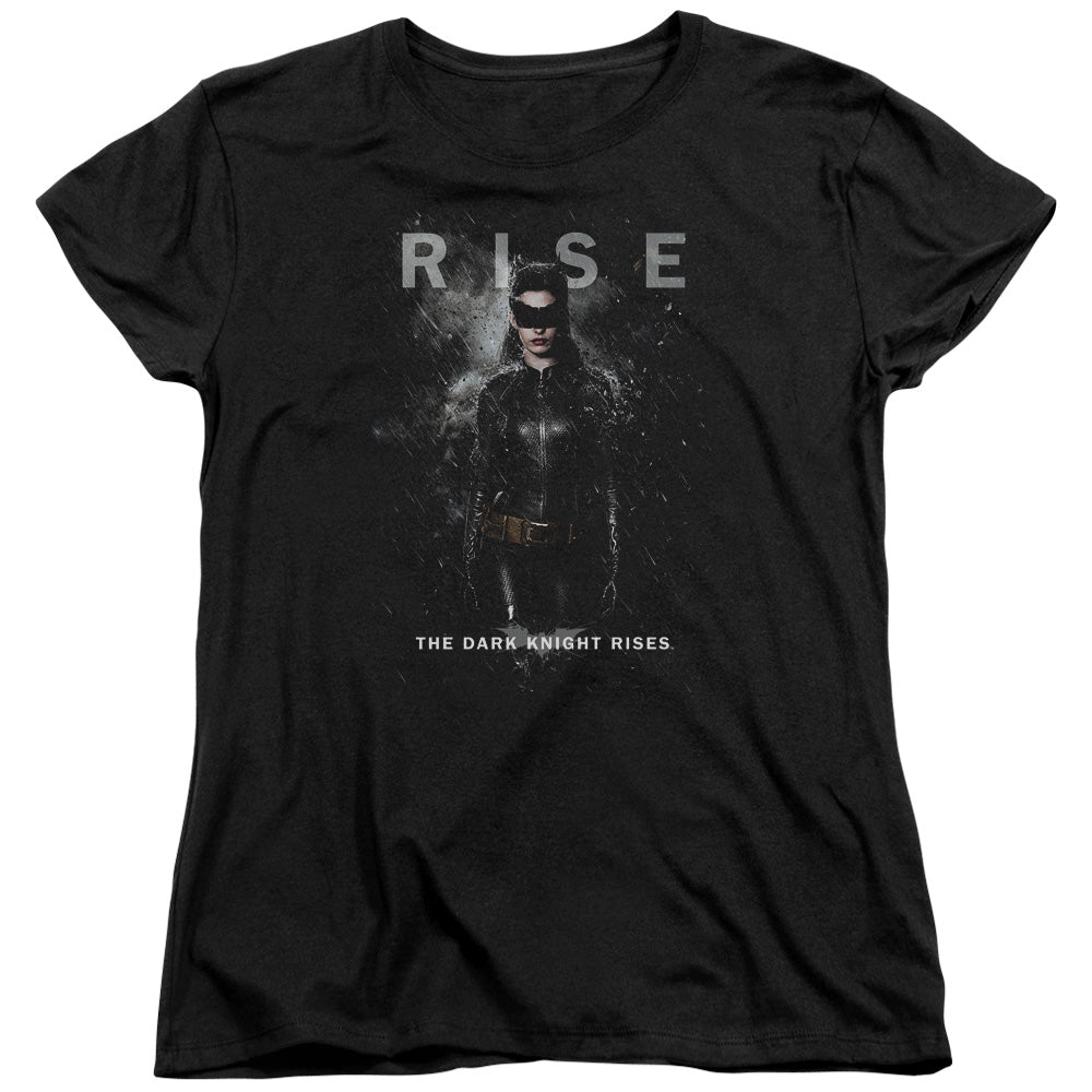 Dark Knight Rises Catwoman Rise Licensed Women's T-Shirt Regular Fit SM-LG