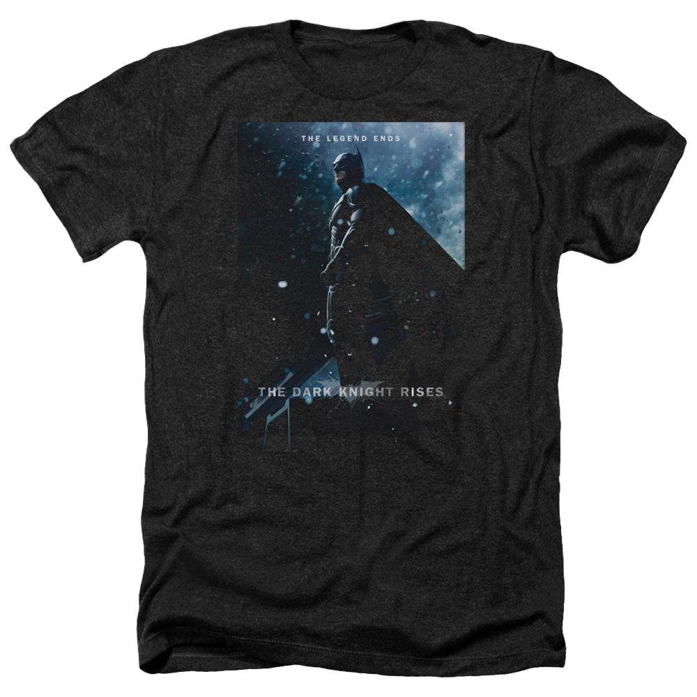 Dark Knight Rises Batman Poster Licensed Adult Unisex T-Shirt Heather Tee LG