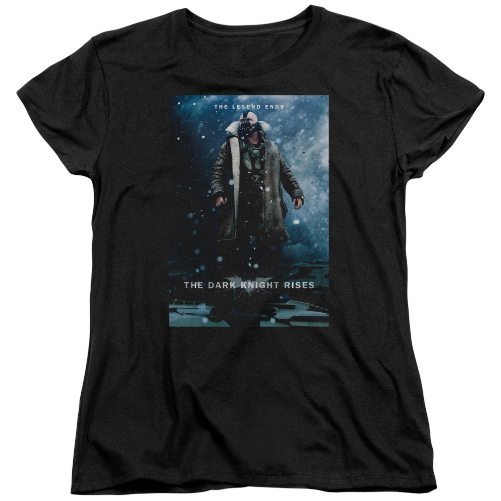 Dark Knight Rises Bane Poster Licensed Women's T-Shirt Regular Fit LG