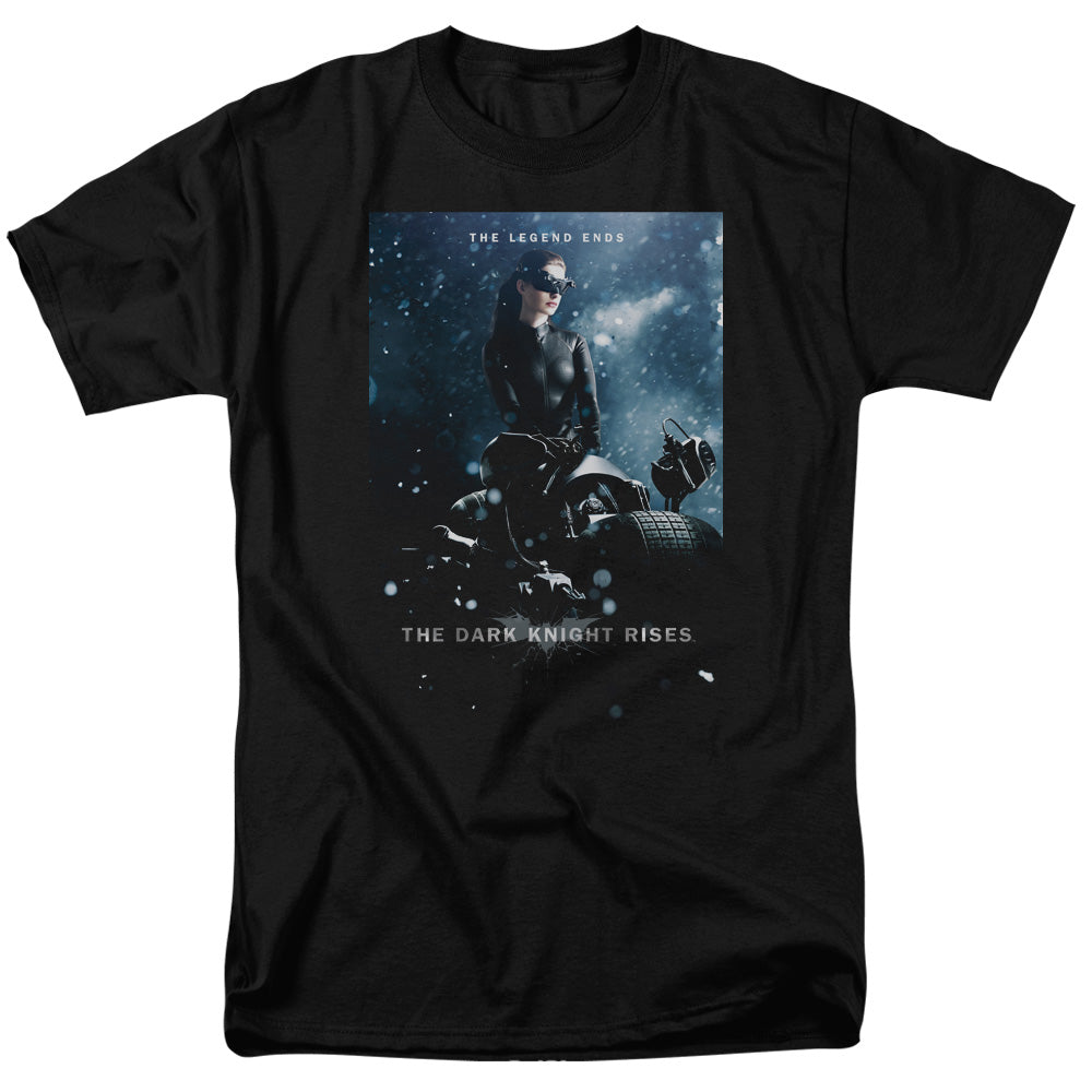 Dark Knight Rises Catwoman Poster Licensed Adult Unisex T-Shirt Regular Fit Tee