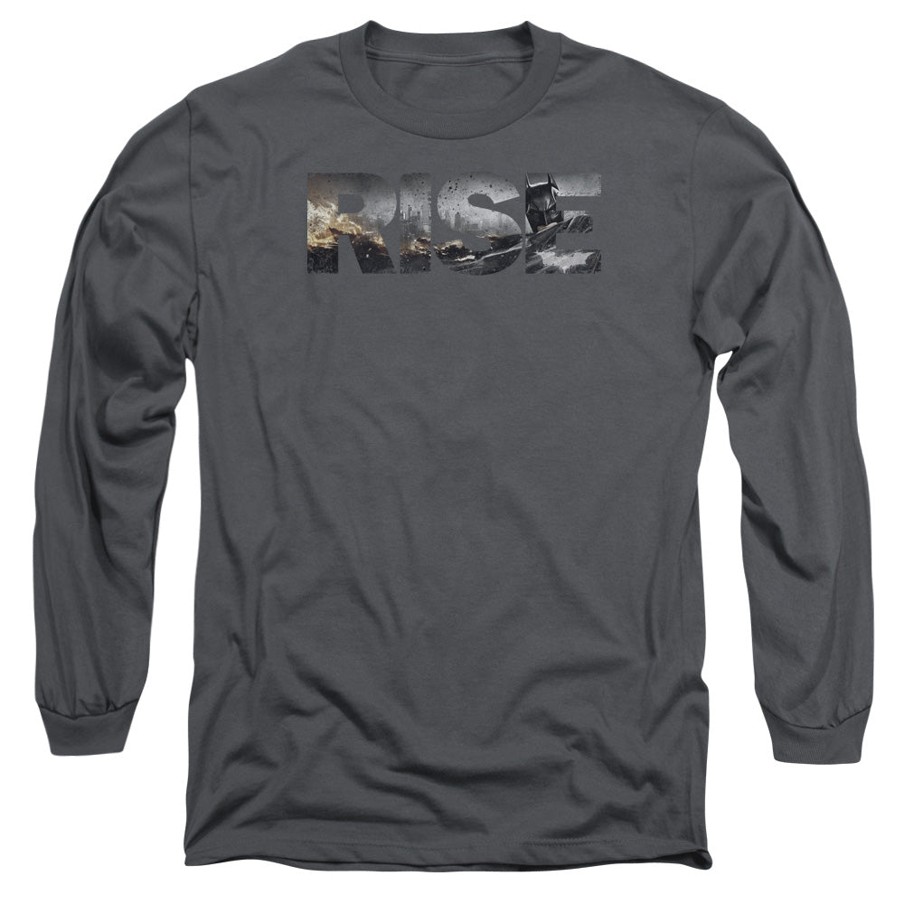 Dark Knight Rises Title Licensed Adult Unisex Long Sleeve T-Shirt LG