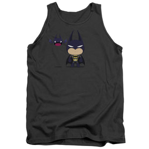 AN OFFCIALLY LICENSED BATMAN CUTE BATMAN ADULT UNISEX TANK TOP CHARCOAL
