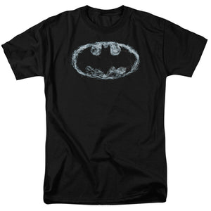 AN OFFCIALLY LICENSED BATMAN SMOKE SIGNAL MEN'S REGULAR FIT T-SHIRT BLACK