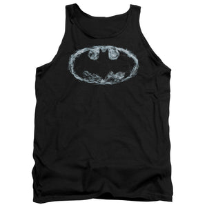 AN OFFCIALLY LICENSED BATMAN SMOKE SIGNAL ADULT UNISEX TANK TOP BLACK