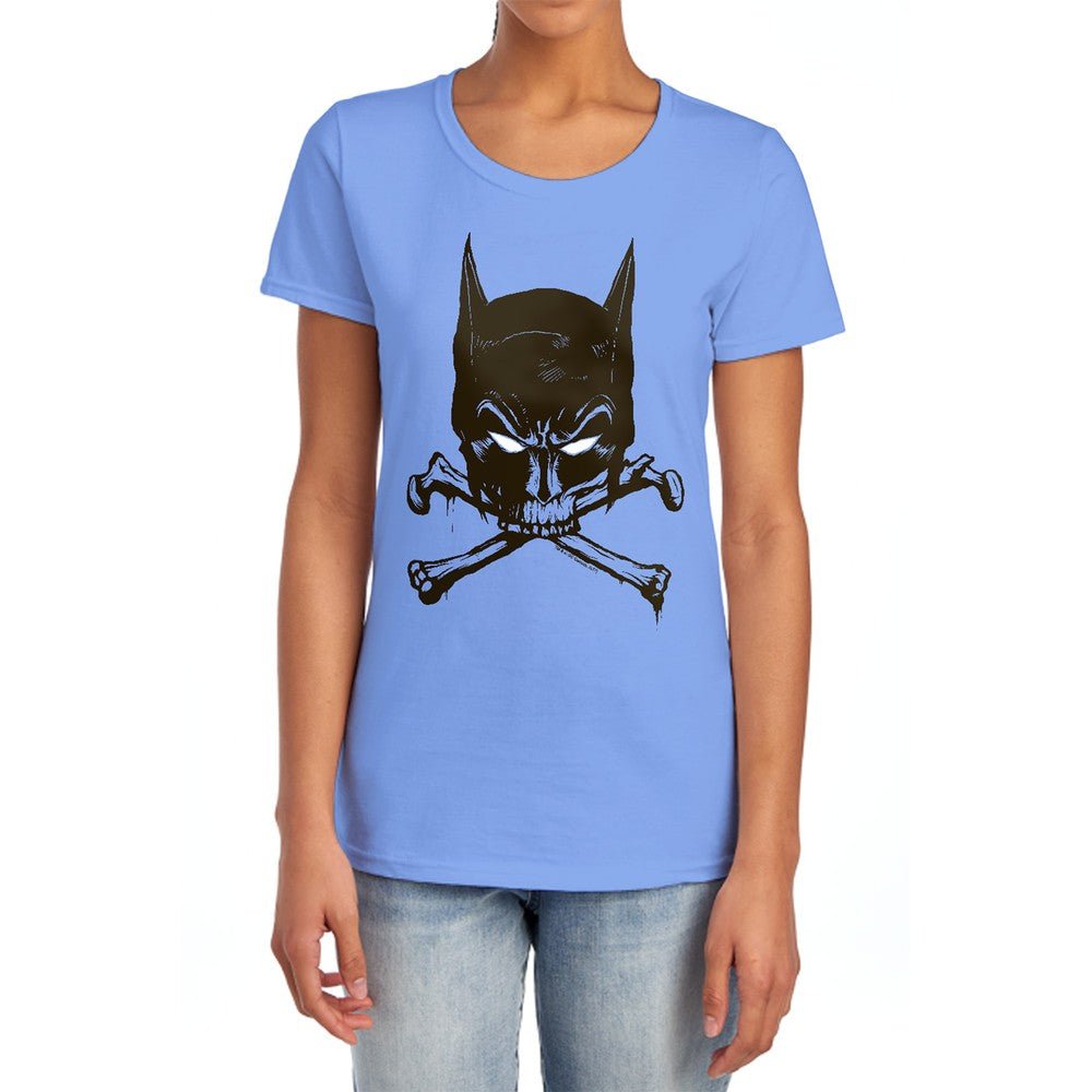 Batman Bat And Bones Licensed Women's T-Shirt Regular Fit SM-2X