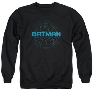 AN OFFCIALLY LICENSED BATMAN BAT TECH LOGO ADULT UNISEX CREWNECK SWEATSHIRT BLACK