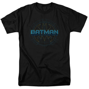 AN OFFCIALLY LICENSED BATMAN BAT TECH LOGO MEN'S REGULAR FIT T-SHIRT BLACK