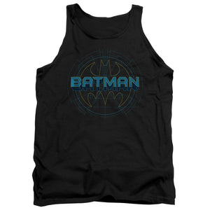 AN OFFCIALLY LICENSED BATMAN BAT TECH LOGO ADULT UNISEX TANK TOP BLACK