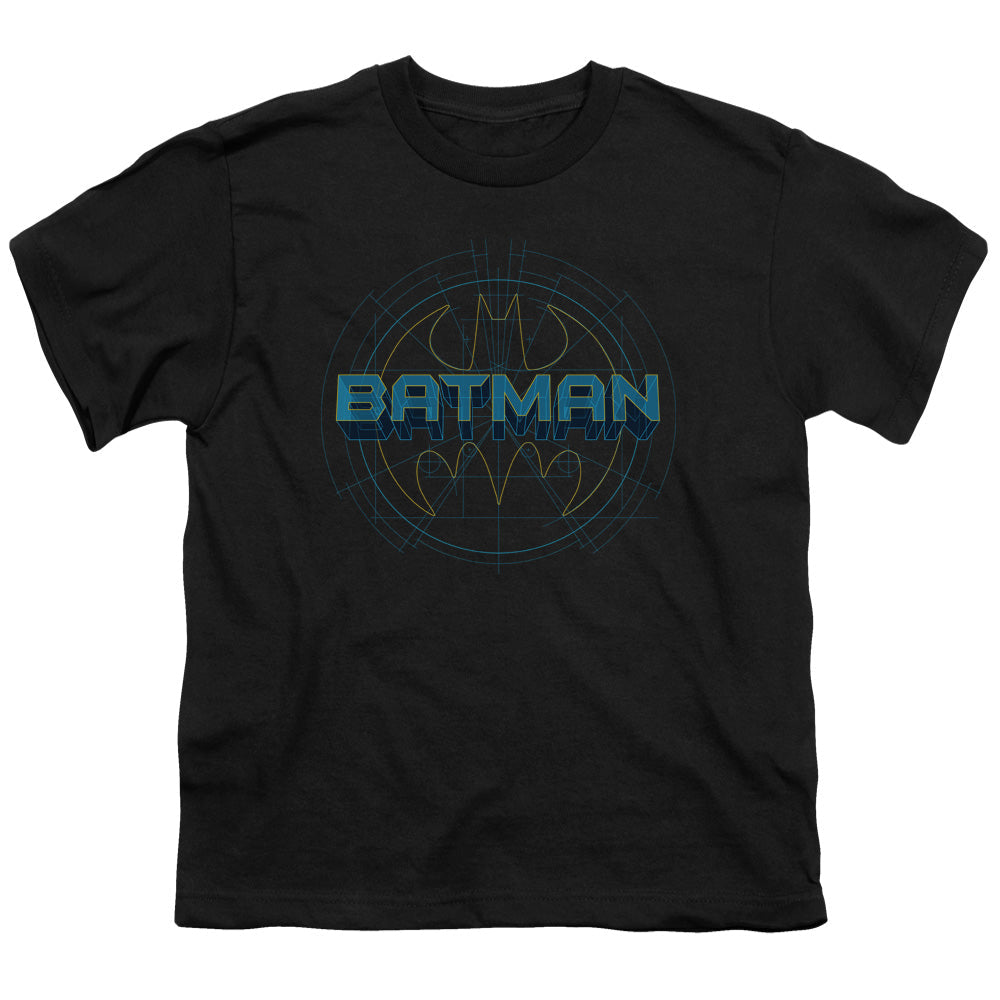 Batman Bat Tech Logo Licensed Kid's T-Shirt (Ages 4-7) XS-XL
