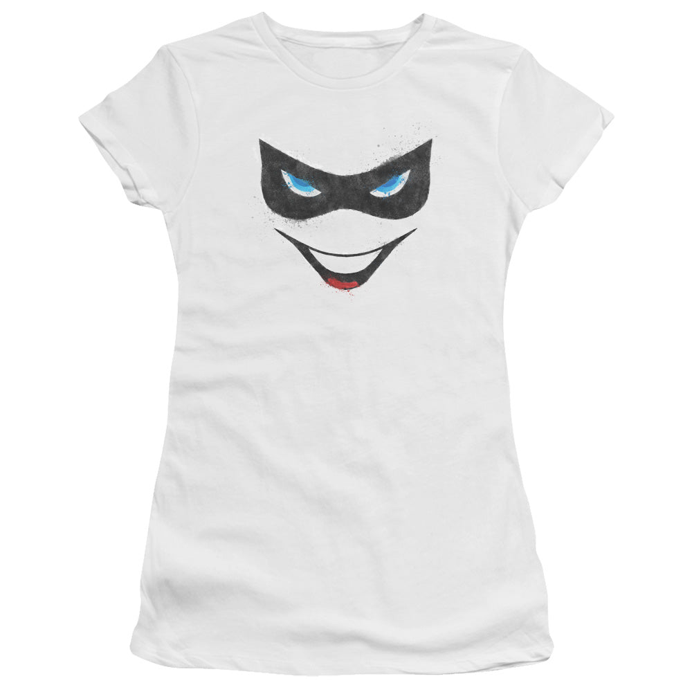 Batman Harley Face Licensed Women's T-Shirt Juniors LG-2X