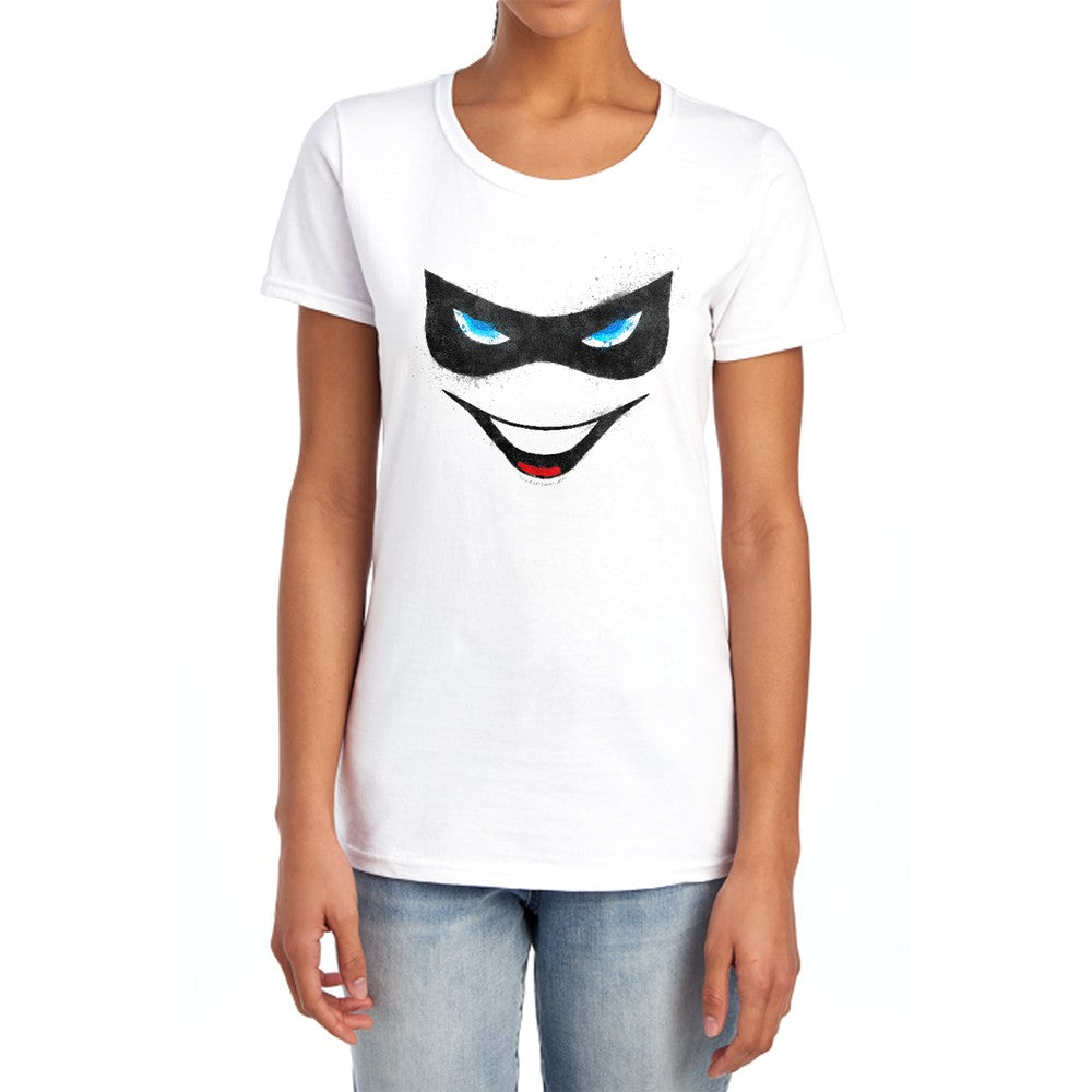 Batman Harley Face Licensed Women's T-Shirt Regular Fit SM-2X