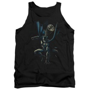 AN OFFCIALLY LICENSED BATMAN CALLING ALL BATS ADULT UNISEX TANK TOP BLACK