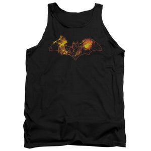 AN OFFCIALLY LICENSED BATMAN MOLTEN LOGO ADULT UNISEX TANK TOP BLACK