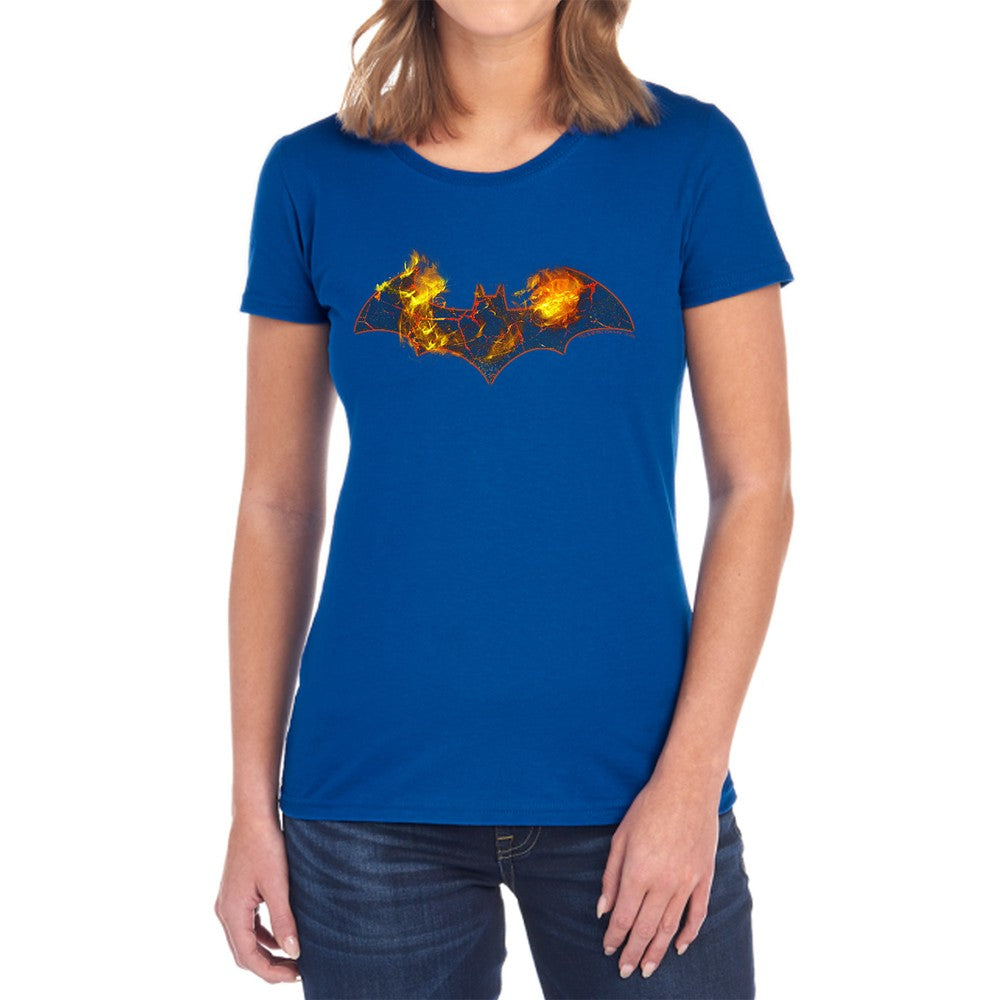 Batman Molten Logo Licensed Women's T-Shirt Regular Fit SM-2X