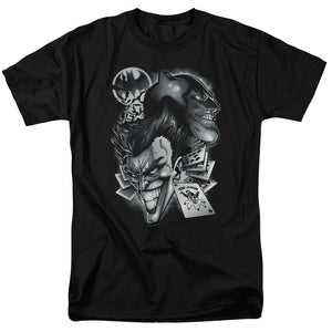 AN OFFCIALLY LICENSED BATMAN ARCHENEMIES MEN'S REGULAR FIT T-SHIRT BLACK