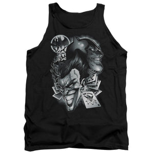 AN OFFCIALLY LICENSED BATMAN ARCHENEMIES ADULT UNISEX TANK TOP BLACK