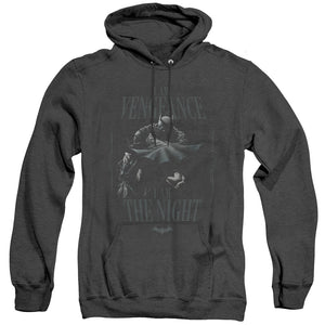 AN OFFCIALLY LICENSED BATMAN I AM ADULT UNISEX HEATHER PULLOVER HOODIE BLACK