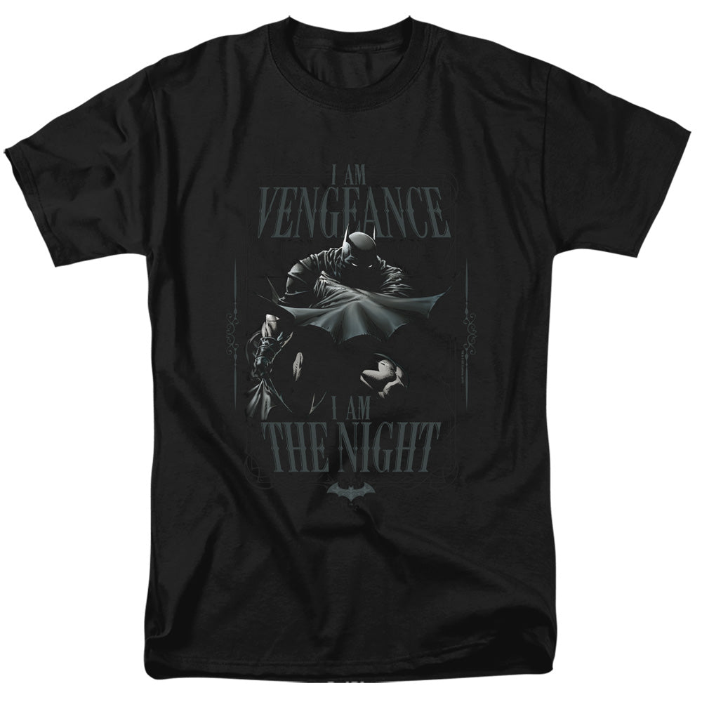 AN OFFCIALLY LICENSED BATMAN I AM MEN'S REGULAR FIT T-SHIRT BLACK