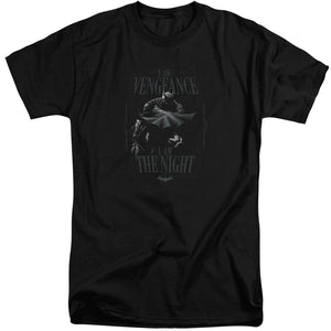 AN OFFCIALLY LICENSED BATMAN I AM MEN'S TALL FIT T-SHIRT BLACK