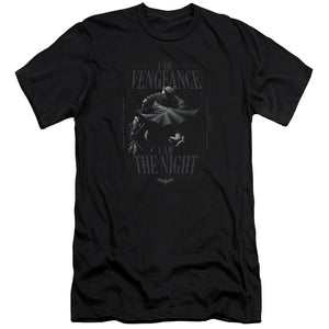 AN OFFCIALLY LICENSED BATMAN I AM MEN'S PREMIUM SLIM FIT T-SHIRT BLACK