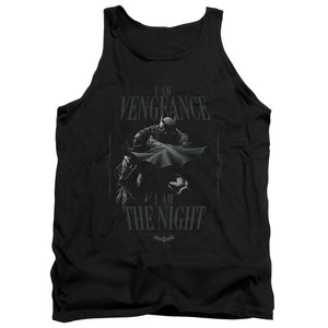 AN OFFCIALLY LICENSED BATMAN I AM ADULT UNISEX TANK TOP BLACK