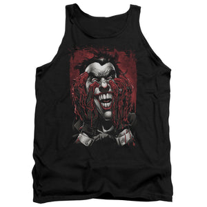 AN OFFCIALLY LICENSED BATMAN BLOOD IN HANDS ADULT UNISEX TANK TOP BLACK