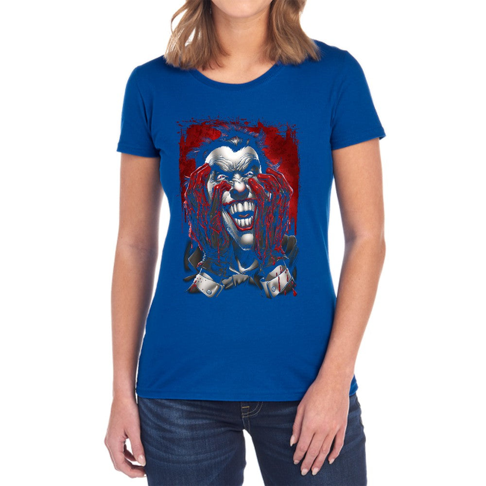 Batman Blood In Hands Licensed Women's T-Shirt Regular Fit SM-2X