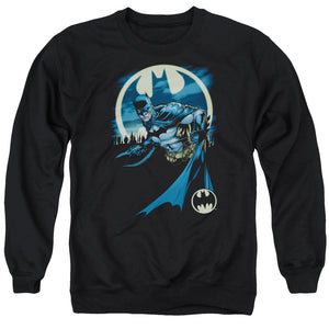 AN OFFCIALLY LICENSED BATMAN HEED THE CALL ADULT UNISEX CREWNECK SWEATSHIRT BLACK