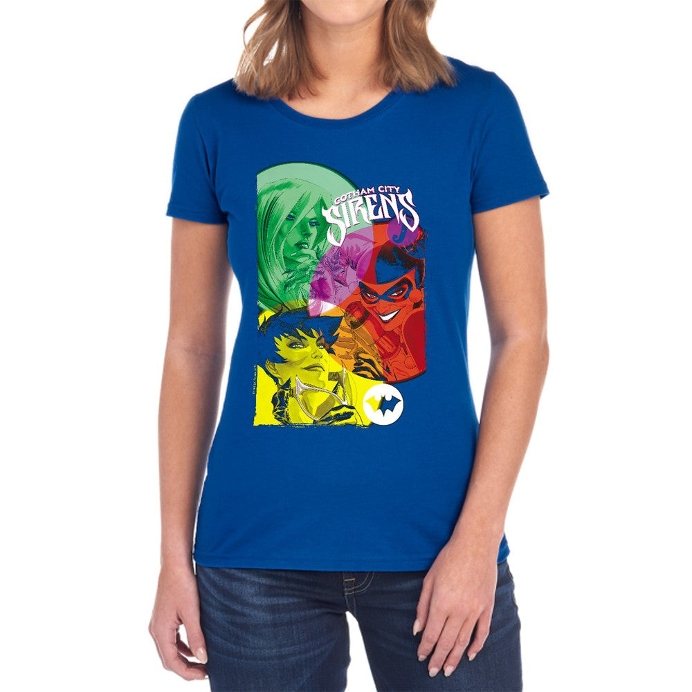 Batman Gotham Sirens Licensed Women's T-Shirt Regular Fit SM-2X
