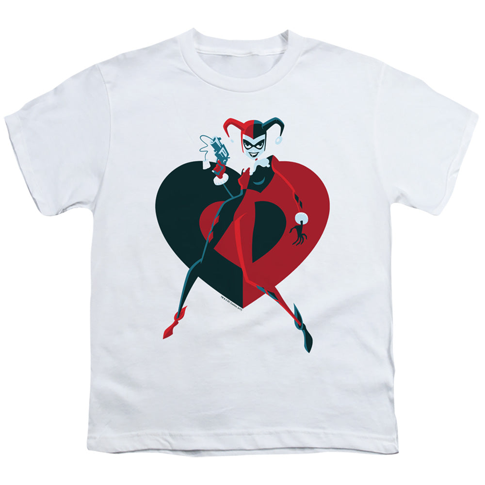 Batman Harely  Heart Licensed Kid's T-Shirt (Ages 4-7) XS-XL
