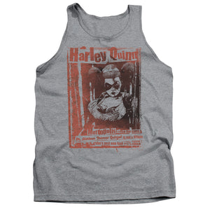 AN OFFCIALLY LICENSED BATMAN  DR QUINN ADULT UNISEX TANK TOP ATHLETIC HEATHER