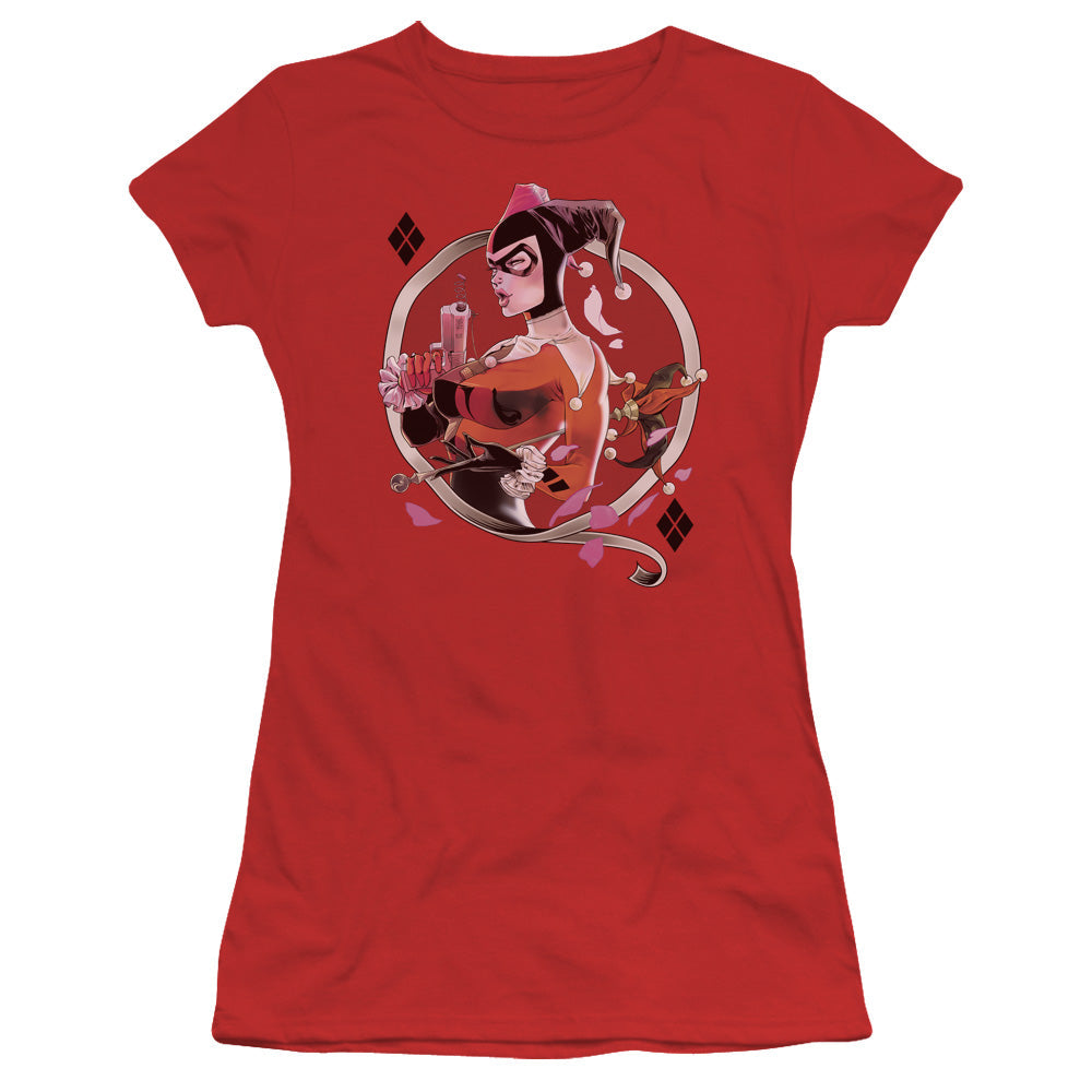 Batman Harley Q Licensed Women's T-Shirt Juniors SM
