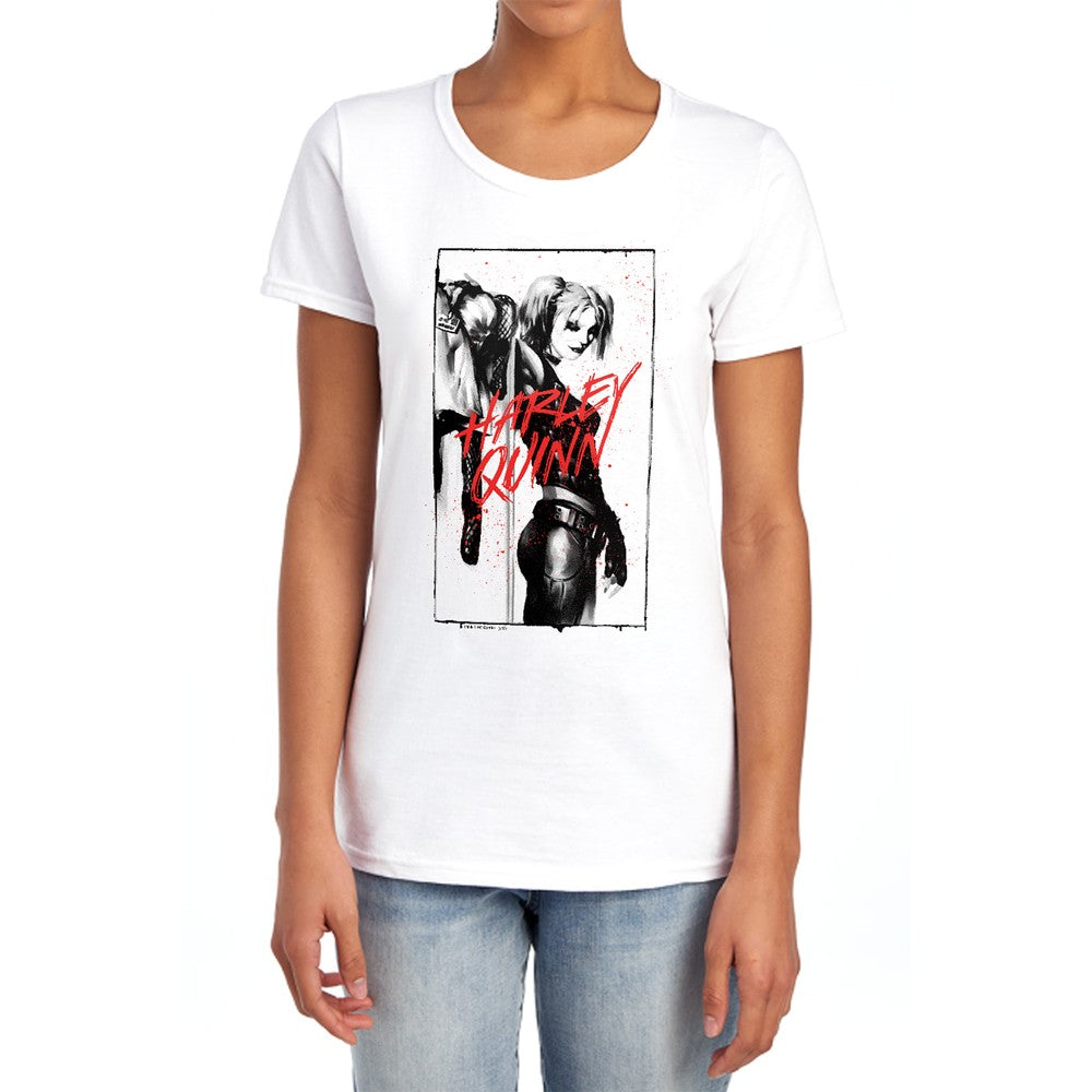 Batman Inked Quinn Licensed Women's T-Shirt Regular Fit SM-2X