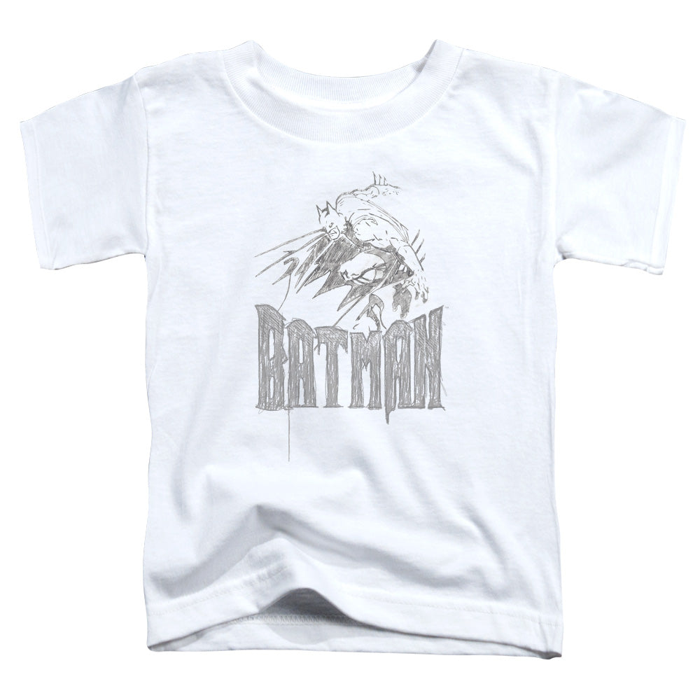 Batman Knight Sketch Licensed Toddler T-Shirt LG-MD (
