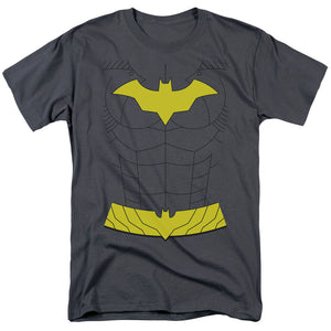 AN OFFCIALLY LICENSED BATMAN NEW BATGIRL UNIFORM MEN'S REGULAR FIT T-SHIRT CHARCOAL