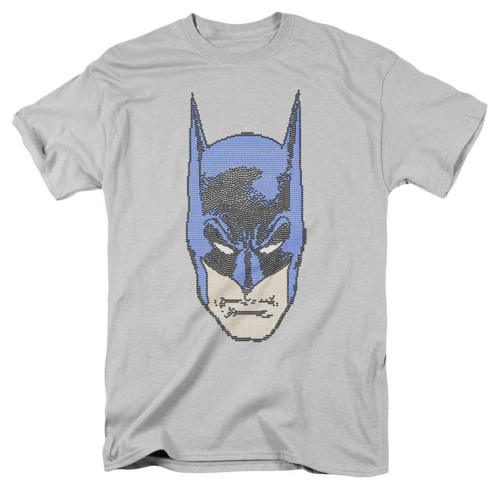 AN OFFCIALLY LICENSED BATMAN BITMAN MEN'S REGULAR FIT T-SHIRT SILVER