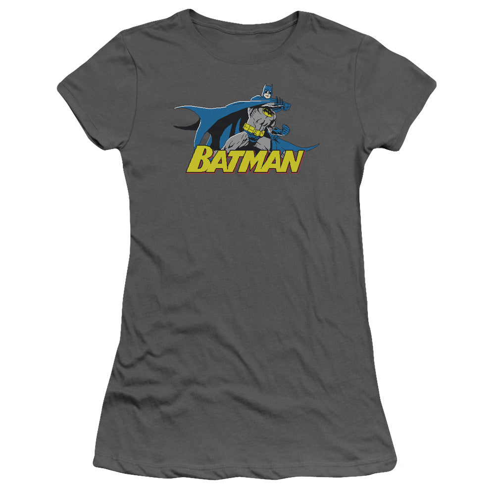 Batman 8 Bit Cape Licensed Women's T-Shirt Juniors SM-2X