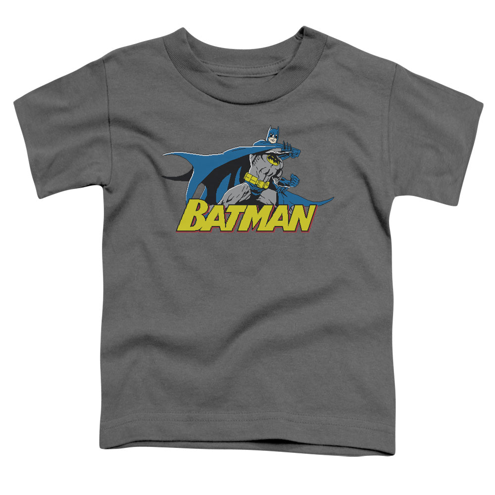Batman 8 Bit Cape Licensed Toddler T-Shirt SM-LG