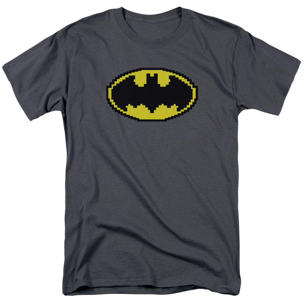 Batman Pixel Symbol Licensed Adult Unisex T-Shirt Regular Fit Tee SM-5X