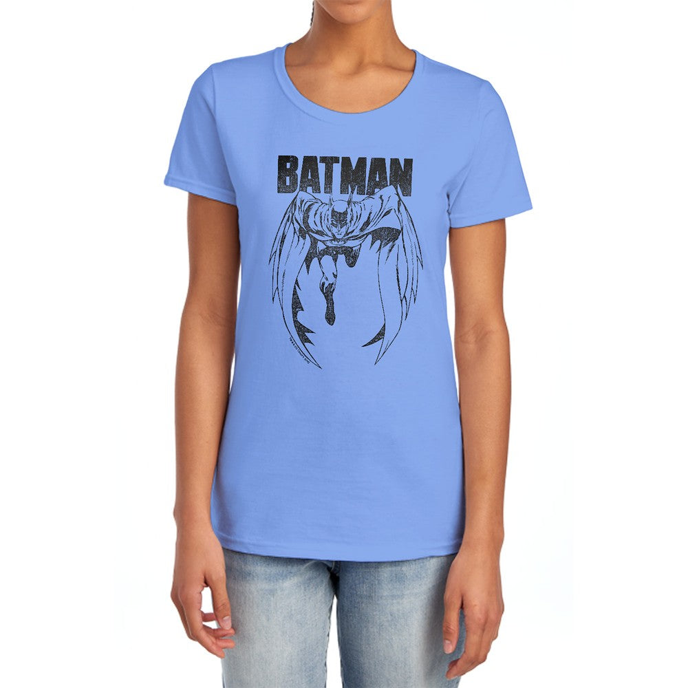 Batman Grey Noise Licensed Women's T-Shirt Regular Fit SM-2X