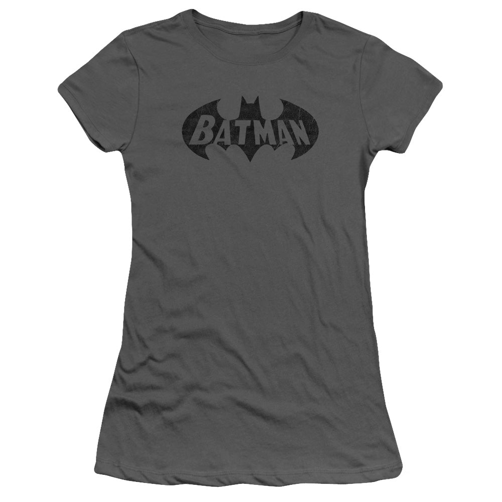 Batman Crackle Bat Licensed Women's T-Shirt Juniors SM-2X