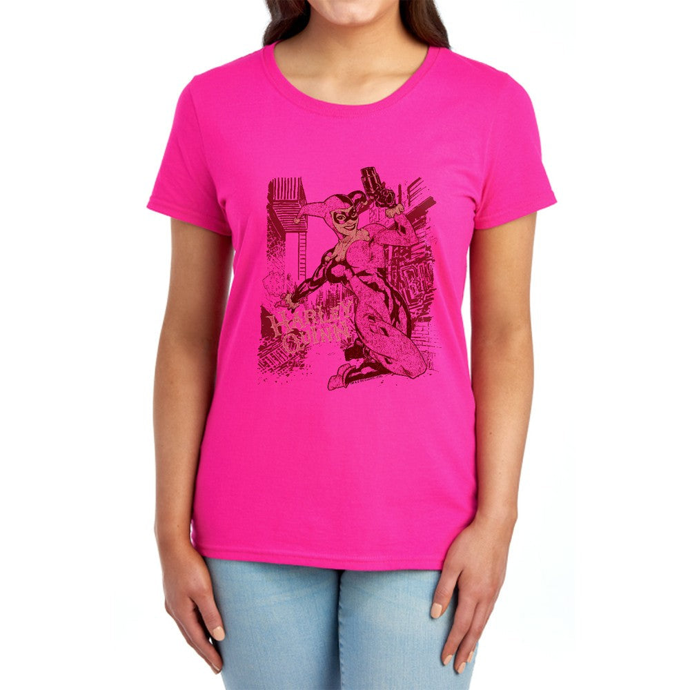 Batman Harleys Packing Licensed Women's T-Shirt Regular Fit SM-2X