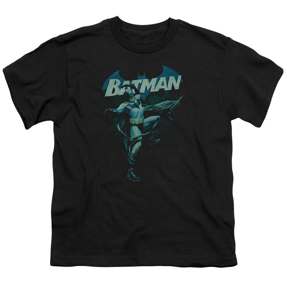 Batman Blue Bat Licensed Kid's T-Shirt (Ages 4-7) XS-XL