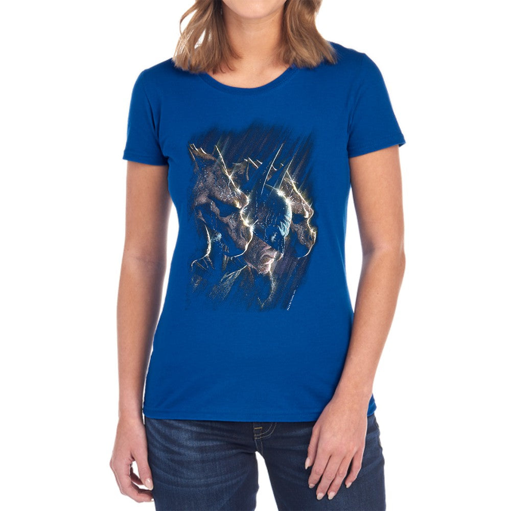 Batman Gargoyles Licensed Women's T-Shirt Regular Fit SM-2X