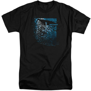 AN OFFCIALLY LICENSED BATMAN BAT AMONG BATS MEN'S TALL FIT T-SHIRT BLACK