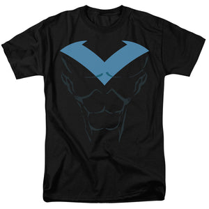 AN OFFCIALLY LICENSED BATMAN NIGHTWING UNIFORM MEN'S REGULAR FIT T-SHIRT BLACK