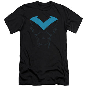 AN OFFCIALLY LICENSED BATMAN NIGHTWING UNIFORM MEN'S PREMIUM SLIM FIT T-SHIRT BLACK