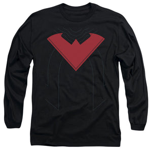 AN OFFCIALLY LICENSED BATMAN NIGHTWING 52 MEN'S LONG SLEEVE T-SHIRT BLACK