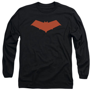 AN OFFCIALLY LICENSED BATMAN RED HOOD MEN'S LONG SLEEVE T-SHIRT BLACK
